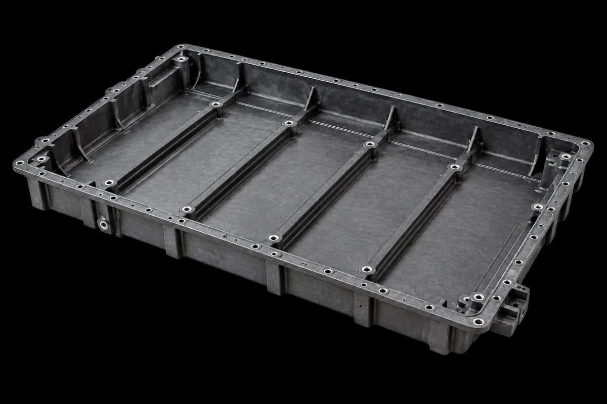 Illustrative Produktdarstellung: Composite-Batteriegehäuse