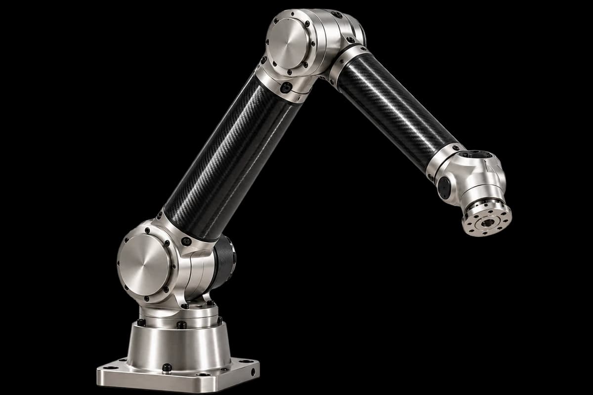 Illustrative Produktdarstellung: Leichter Composite-Roboterarm
